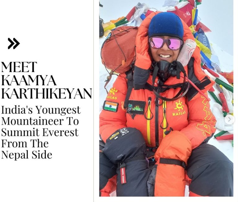 Kaamya Karthikeyan: Youngest Indian Woman Conquers Everest