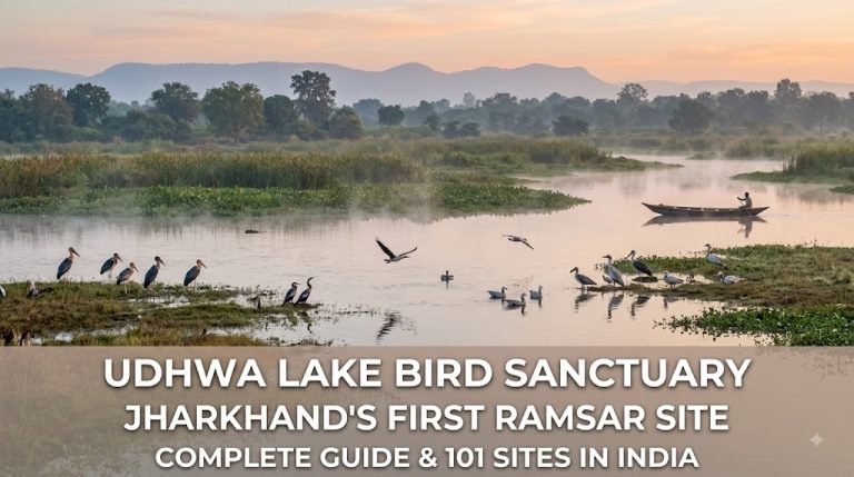Udhwa Lake Bird Sanctuary declared the first Ramsar site in Jharkhand with wetland birds and landscape