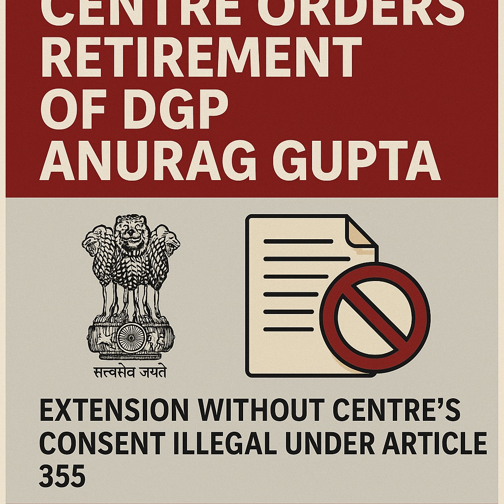 DGP Anurag Gupta's Service Extension Stayed