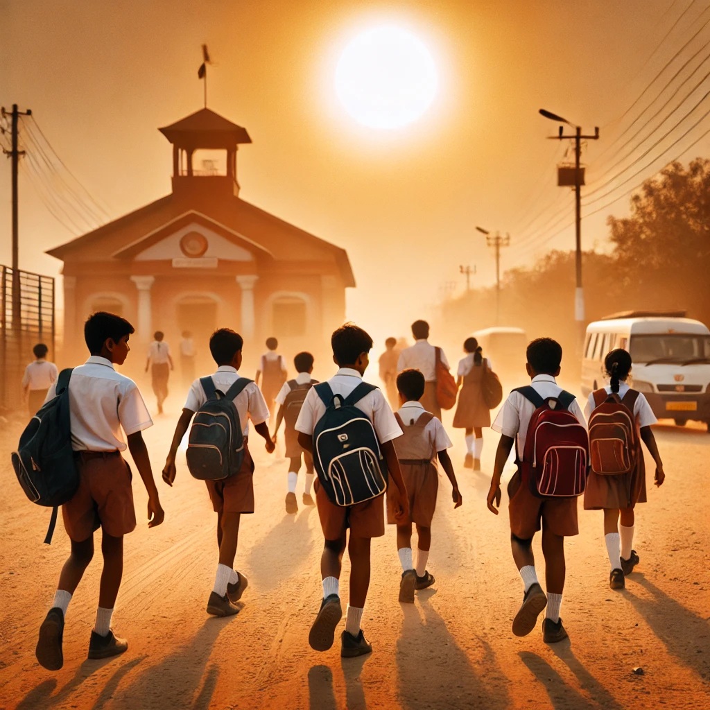 Jharkhand revises school timings due to heatwave.