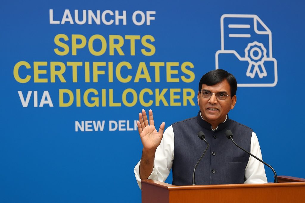 Union Minister Launches Sports Certificates via DigiLocker