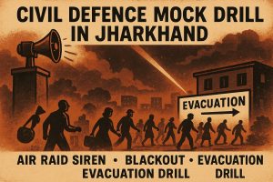 Civil Defence Mock Drill in Jharkhand
