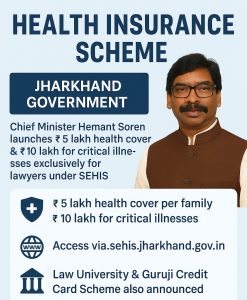 Jharkhand Becomes First State to Launch Advocate Health Insurance Scheme