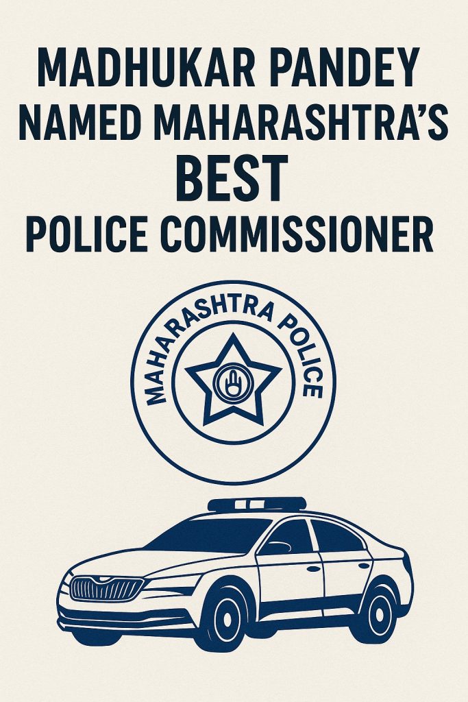 IPS Madhukar Pandey, hailing from Dhurwa, Ranchi, has been recognized as Maharashtra’s Best Police Commissioner for 2024-25.