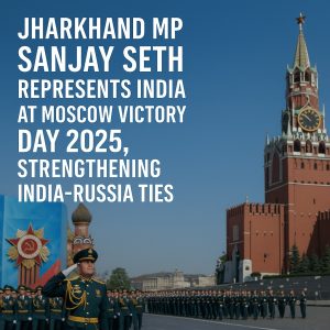 Indian representation at Moscow Victory Day 2025 with military parade at Red Square, showcasing India-Russia ties.