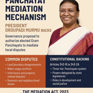 Panchayat Mediation Mechanism Backed by President Murmu