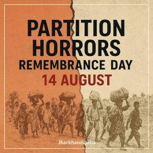 Partition Horrors Remembrance Day 14 August – Refugees during India Pakistan Partition 1947.
