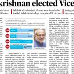 India's New Vice President CP Radhakrishnan