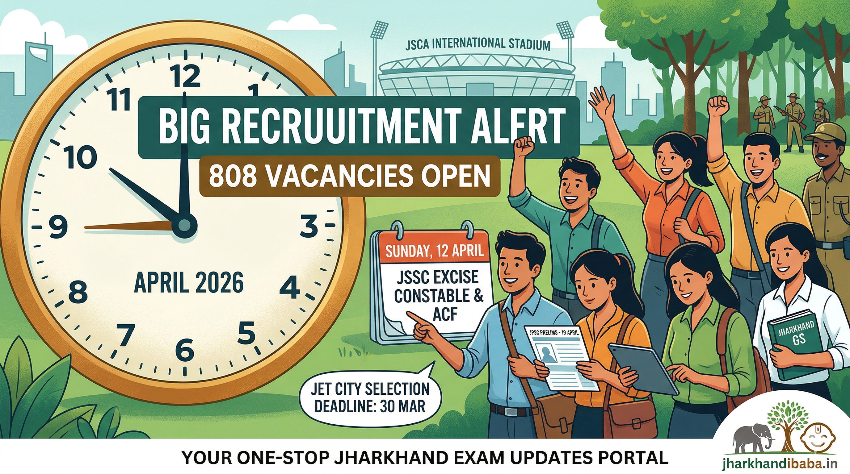 JPSC JSSC April 2026 Exam Schedule Table Jharkhand Exam Calendar April 2026