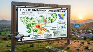 Jharkhand State of Environment Report 2026 Infographic for JPSC