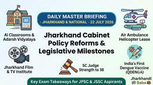 Jharkhand Current Affairs 22 July 2026