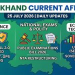 Jharkhand Current Affairs 25 July 2026 Daily Master Briefing Infographic