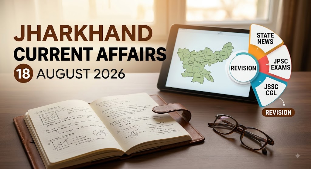 Jharkhand Current Affairs 18 August 2026 for JPSC and JSSC exam preparation