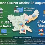 Jharkhand Current Affairs 22 August 2026