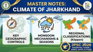 Master Notes on Climate of Jharkhand with Maps and Data for JPSC Exam 2026