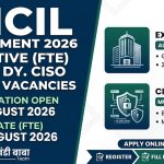SHCIL Recruitment 2026 notification poster for Executive FTE and CISO vacancies by Stock Holding Corporation of India Limited