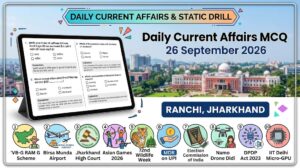 Daily Current Affairs MCQ 26 September 2026