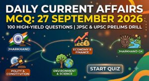 Daily Current Affairs MCQ 27 September 2026