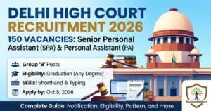 Delhi High Court Recruitment 2026 - 150 SPA and PA Vacancies