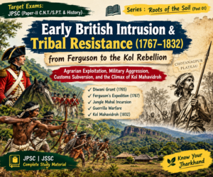Early British Intrusion & Tribal Resistance : Ferguson to the Kol Rebellion