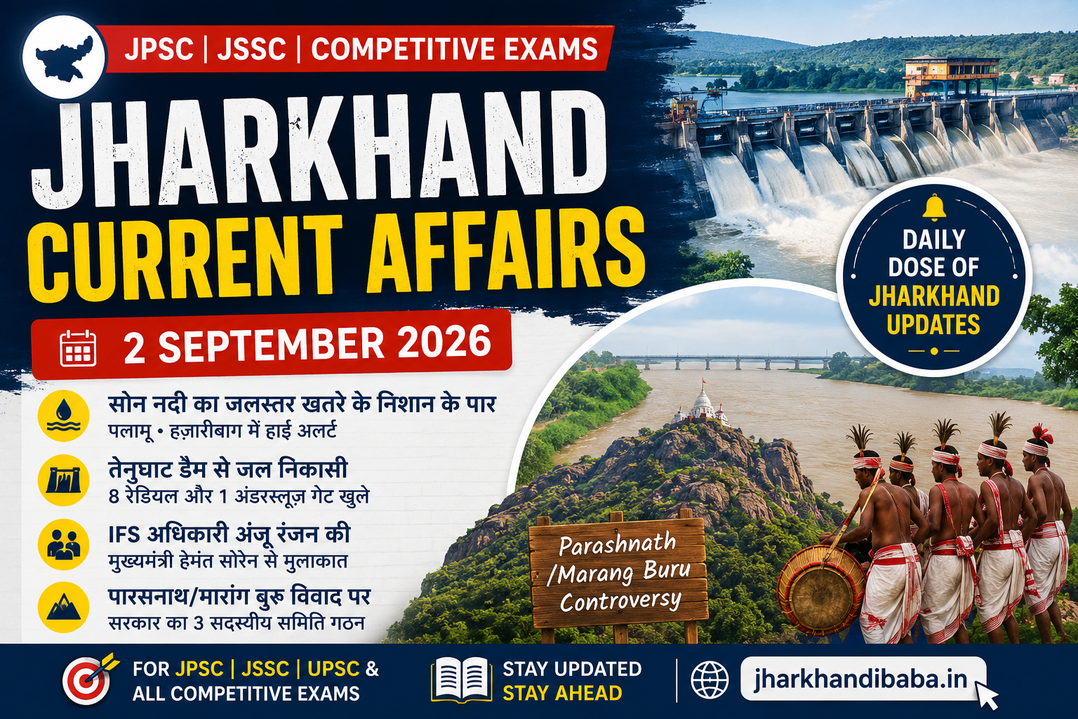Jharkhand Current Affairs 2 September 2026