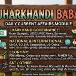 Jharkhand Current Affairs 27 September 2026 daily study module infographic covering Gram Sampati, JPSC/JSSC updates, UNGA, and macroeconomic indicators.