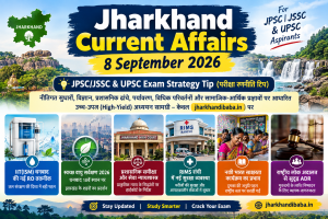 Jharkhand Current Affairs 8 September 2026