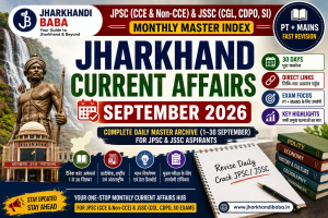 Jharkhand Current Affairs September 2026