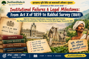 From Act X to Rakhal Bhuinhari Survey | Jharkhand Land Laws