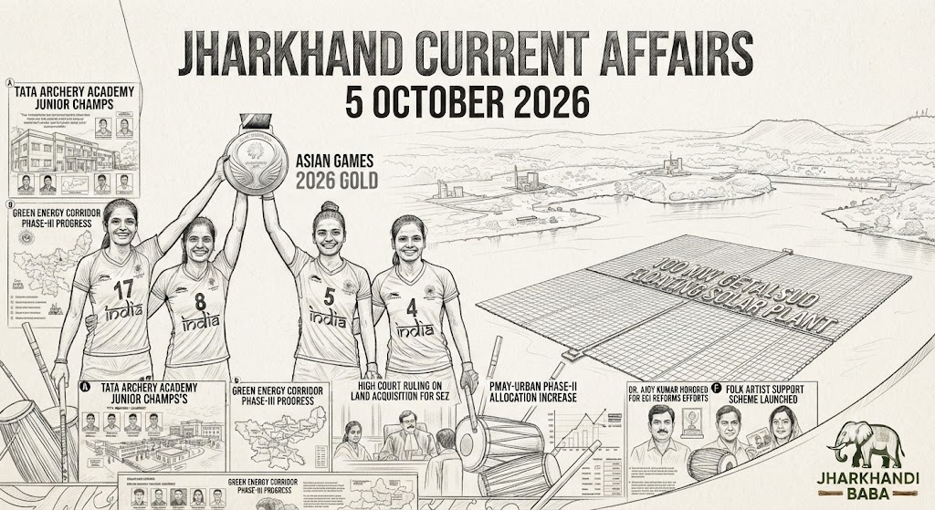 Jharkhand Current Affairs 05 October 2026
